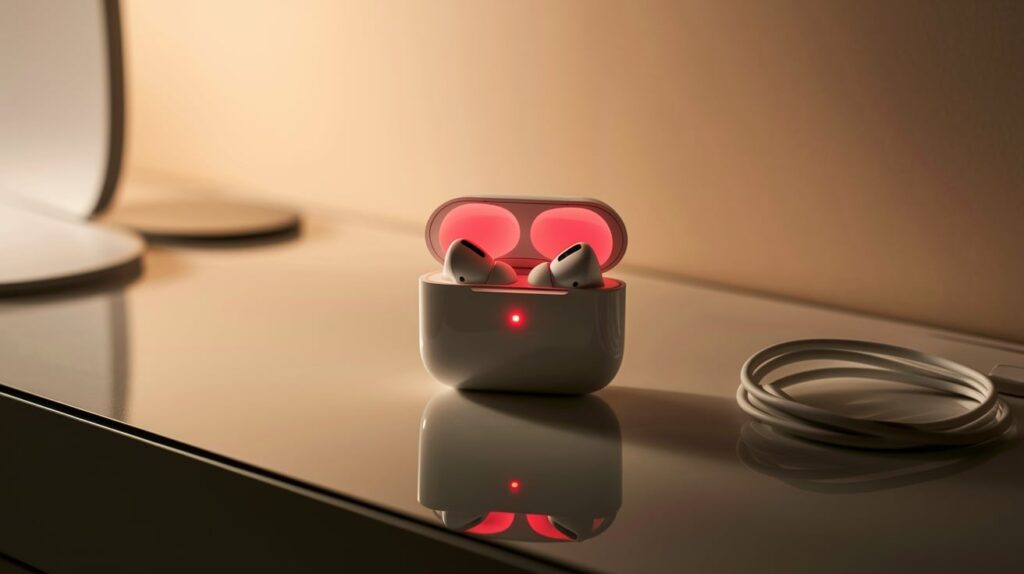 Charging Case Red Light