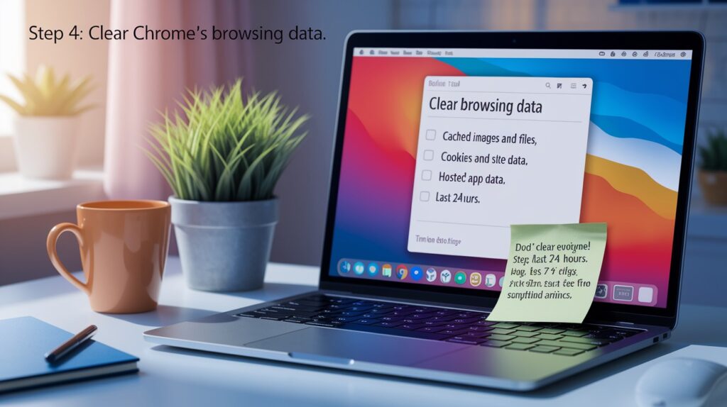 Clear Chrome's Browsing Data