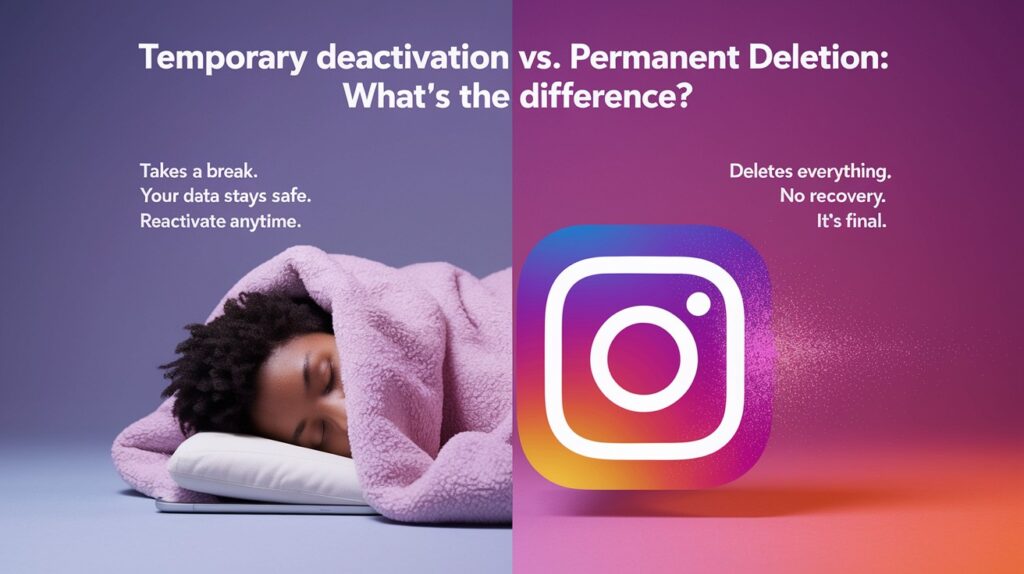 Difference between temporary deactivation vs. permanent