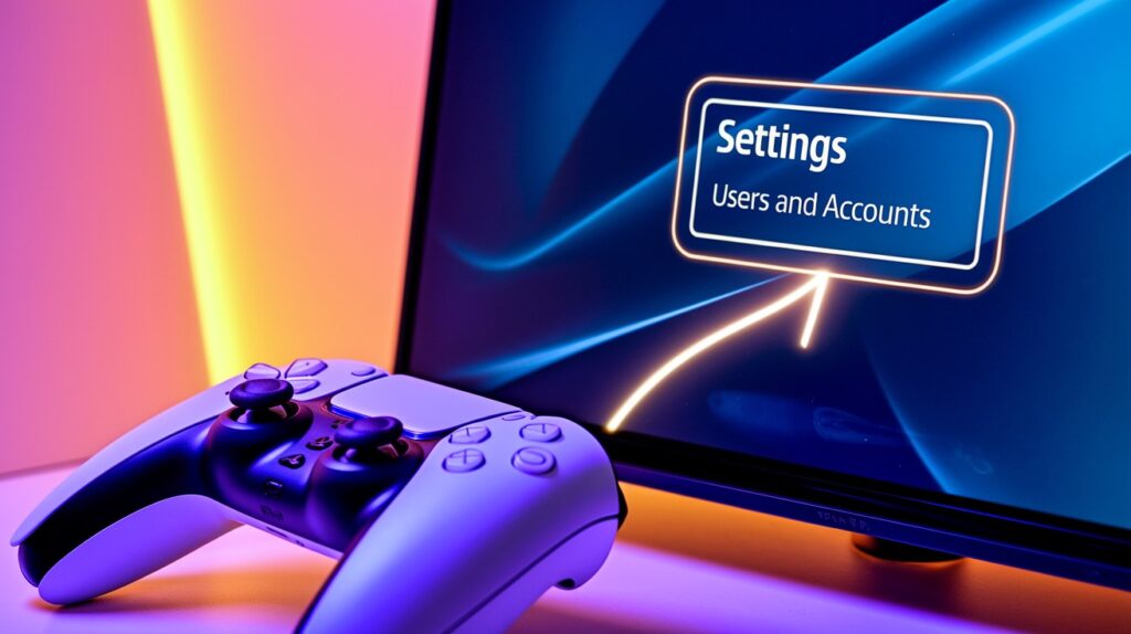 Go to Users and Accounts