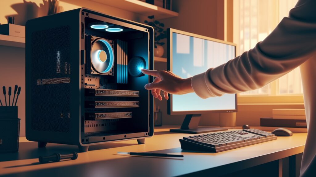 Power Down and Open the PC Case