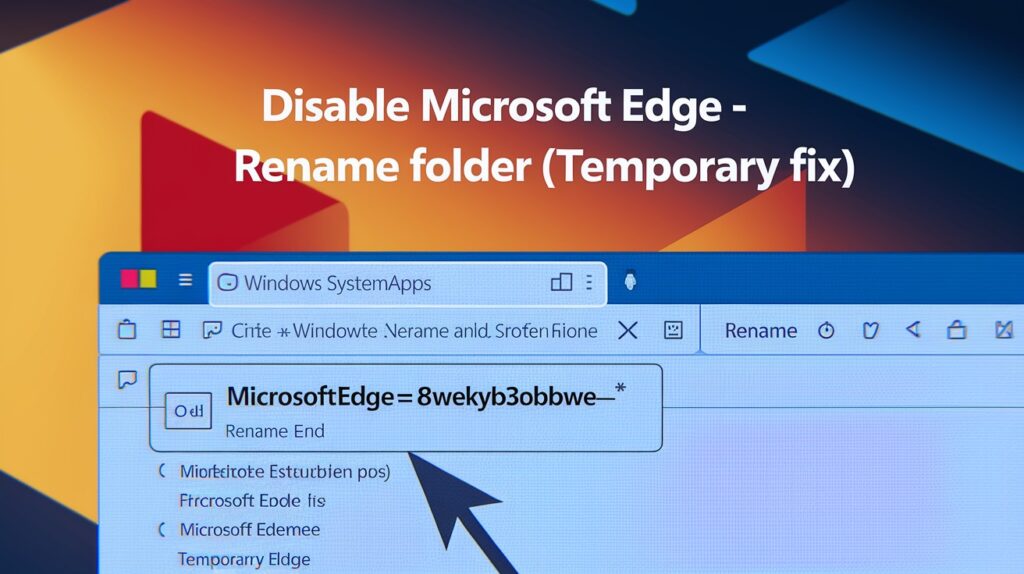 Rename Edge Folder (Quick Temporary Fix)