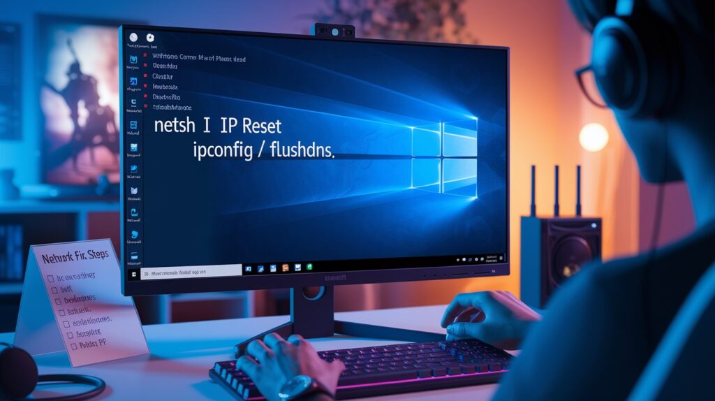 Reset TCP IP and Flush DNS
