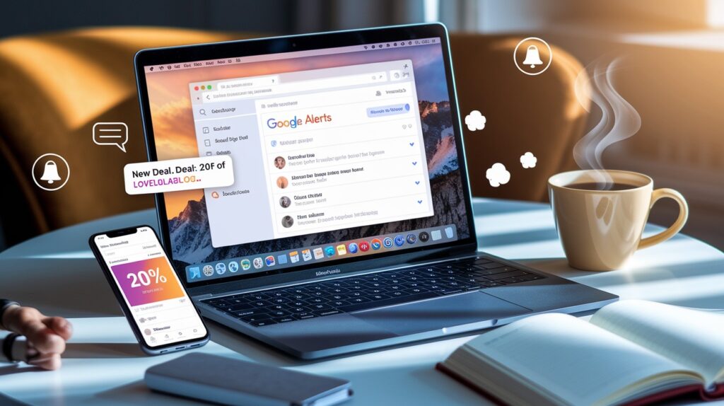 Set up Google Alerts and Deal Notifications