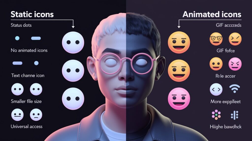 Static vs Animated Icons