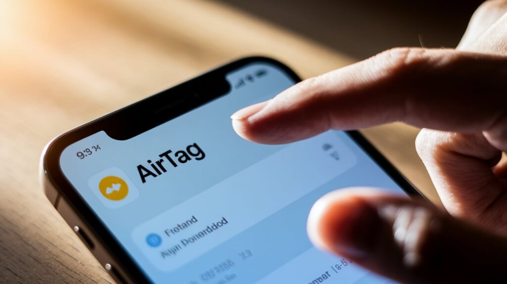 Tap on the AirTag name