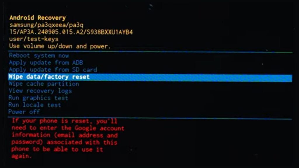 Completing Reset