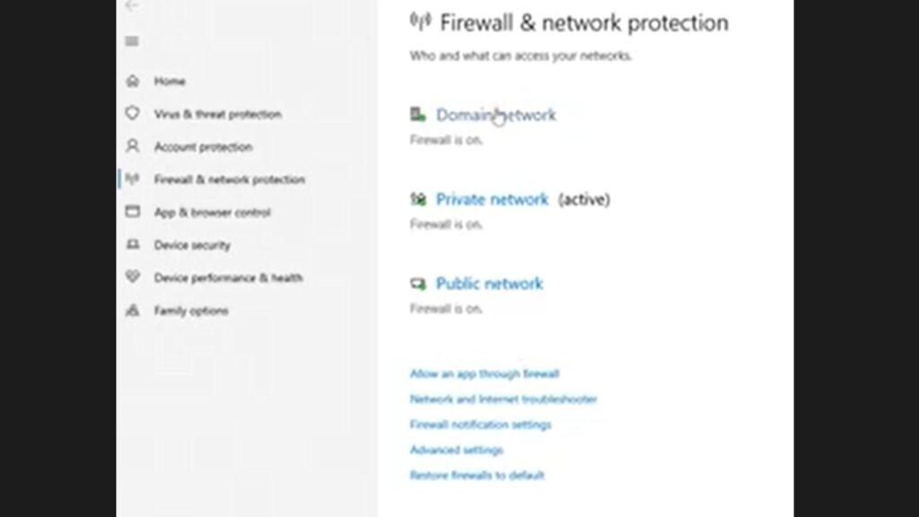 Configure Firewall Settings