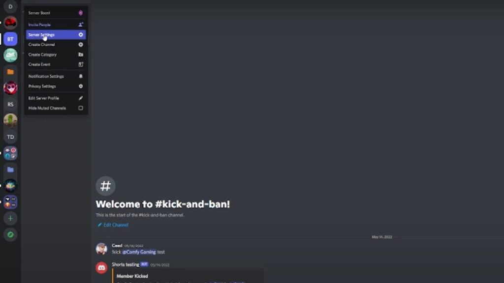 Open Your Discord Server Settings
